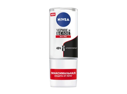 Դեզոդորանտ NIVEA 84176 ROLL-ON BLACK AND WITHE MAX PRO 50ML (833129) 