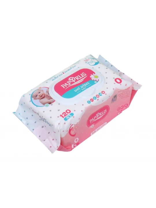 Wet wipe PAPYRUS ԹԱՑ ԱՆՁԵՌՈՑԻԿ ՄԱՆԿԱԿԱՆ 120Հ (601003) 