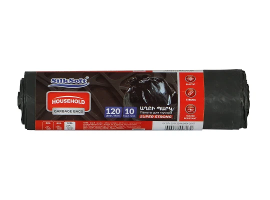 Garbage bag SILK SOFT 120Լ 10ՀԱՏ (008130) 