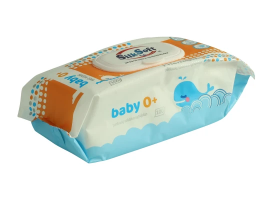 Влажные салфетки SILK SOFT PREMIUM BABY 100PC (010252) 