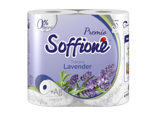 Զուգարանի թուղթ SOFFIONE LAVENDER 3PLY 4PC (100471) 