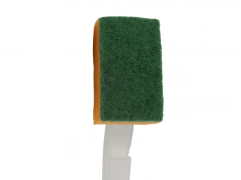 Խոհանոցի սպունգ եվ քերիչ SANEL SPONGE WITH HANDLE ORANGE (046091)