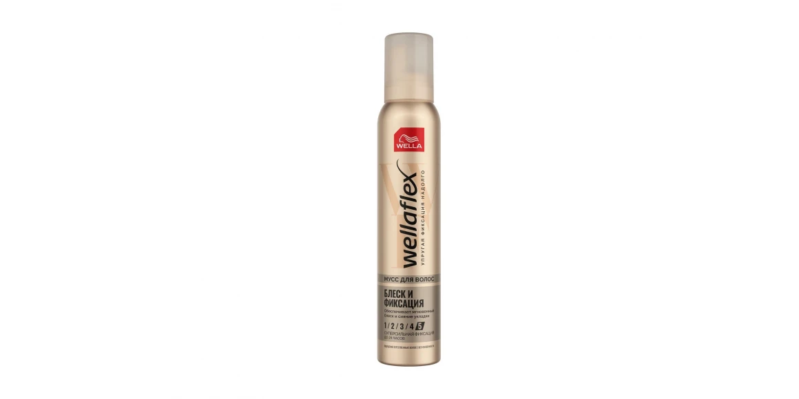 Уход за волосами WELLAFLEX HAIR MOUSSE SHINE & FIX N5 200ML (640188) 