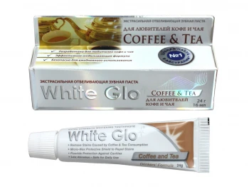 Բերանի խոռոչի խնամք WHITE GLO TOOTH PASTE WHITENING COFFEE&TEA 24ML (000387) 