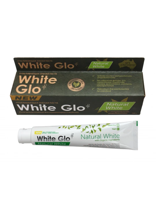 Բերանի խոռոչի խնամք WHITE GLO TOOTH PASTE WHITENING NATURAL WNITENESS 100ML (001476) 