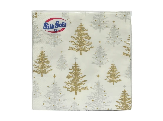 Салфетка SILK SOFT 20 ՀԱՏ 3Շ ՔԱՌԱԿՈՒՍԻ ԱՐԾԱԹԵ ԵՎ ՈՍԿԵ ՏՈՆԱԾԱՌ (981255) 