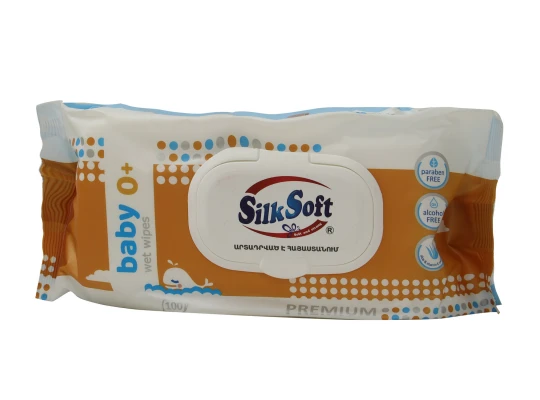 Салфетка SILK SOFT ԹԱՑ ԱՆՁԵՌՈՑԻԿ ՊՐԵՄԻՈՒՄ ՄԱՆԿԱԿԱՆ 100Հ (014105) 