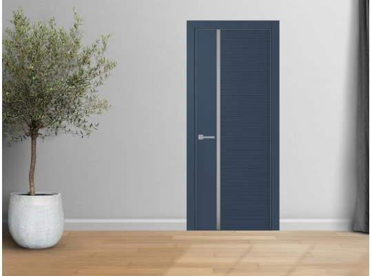 Room doors YUKKA ПЛАТИНУМ (3) П-26 СТЕКЛО ЛАКОБЕЛЬ ЧЕРНАЯ  N3 4х ЧЕРНЫЙ ПРОФИЛЬ 