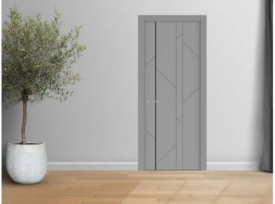 Room doors YUKKA ЭКЗА 6 М (3) ЧЕРНЫЙ ЯСЕНЬ ГРАФИТ 