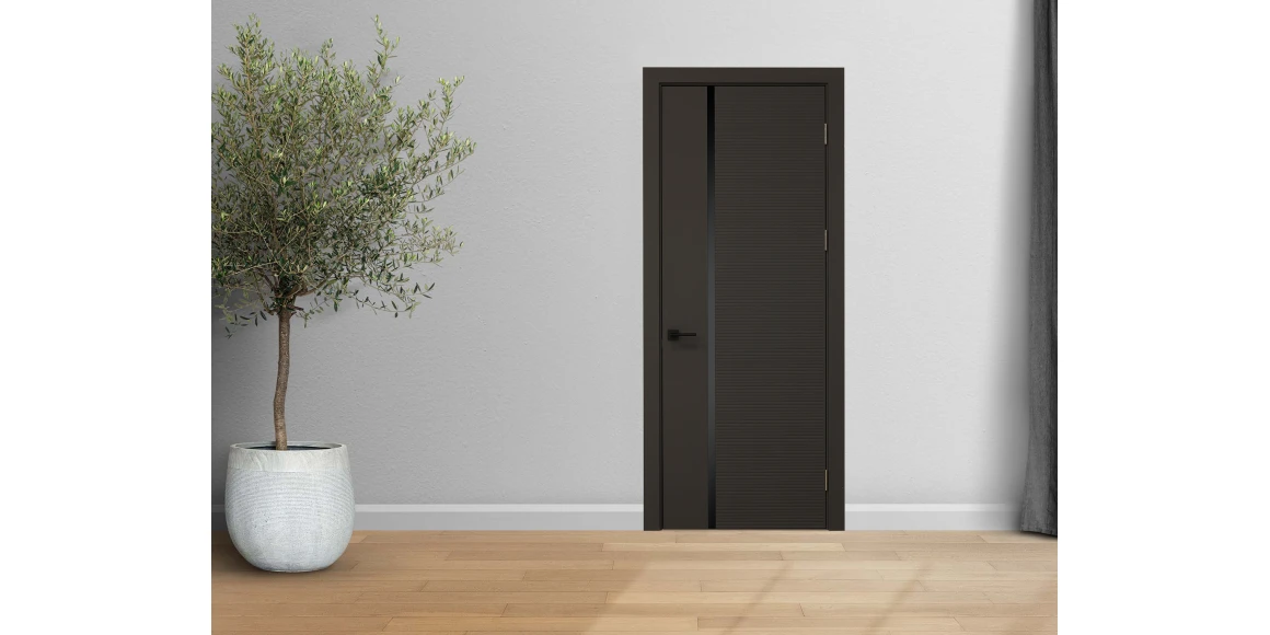 Room doors YUKKA ПЛАТИНУМ 26 ДГ(3) ЭКОНОМ (БЕЗ ТОРЦОВ) ГРАФИТ 