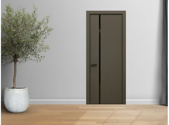 Room doors YUKKA ПЛАТИНУМ 26  ДО(3)ДАРК ГРЕЙ СОФТ ЧЕРНЫЙ молдинг лакобель 