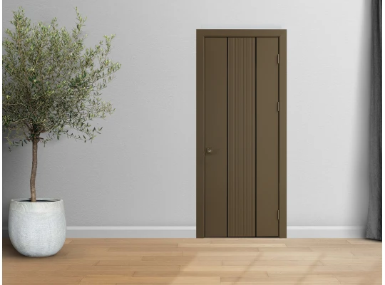 Room doors YUKKA ЭКЗА 4 М ДГ(3) (ЧЕРНЫЙ) КАПУЧИНО 