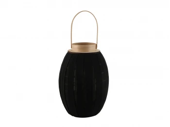 Candlestick KOOPMAN LANTERN WITH GAUZE 23X34CM BLA (435102040)