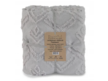 Մահճակալի ծածկոց RESTFUL NAKI05 250X250 LIGHT GREY 