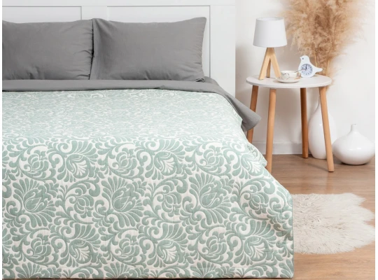 Bed cover SIMA-LAND ETEL 150X240 PATTERN GREEN (7548541)