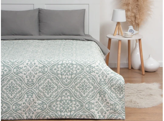 Bed cover SIMA-LAND ETEL ORNAMENT 150X240 GREEN (7548545)