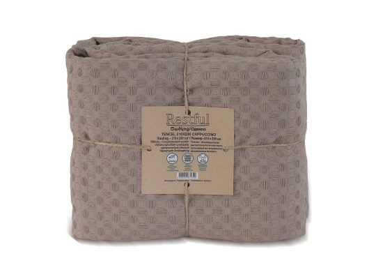 Ծածկոց RESTFUL TENCEL 210X230 CAPPUCCINO 