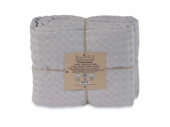 Plaid RESTFUL TENCEL 210X230 LIGHT GREY 