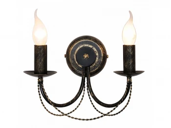 Sconce SEVERNIY SVET PALERMO 2-Р. ЧЕРНОЕ ЗОЛОТО E14 