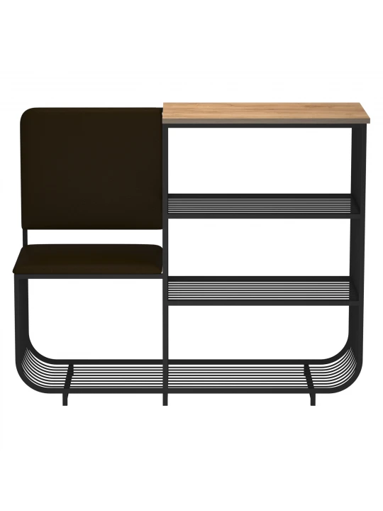 Shoe shelf HOBEL WMX-SH-666 METAL BLACK BROWN L (1) 