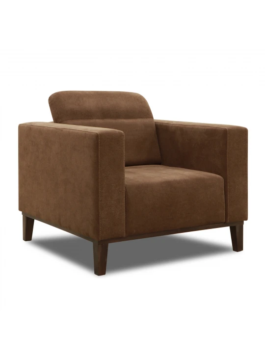 Sofa set HOBEL DALI 3+1+1 DARK BROWN BREEZE 12/CREAM FOREVER 910 (3) 