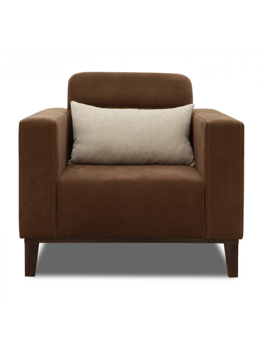 Sofa set HOBEL DALI 3+1+1 DARK BROWN BREEZE 12/CREAM FOREVER 910 (3) 