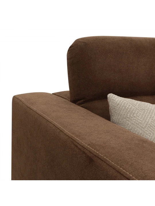 Sofa set HOBEL DALI 3+1+1 DARK BROWN BREEZE 12/CREAM FOREVER 910 (3) 