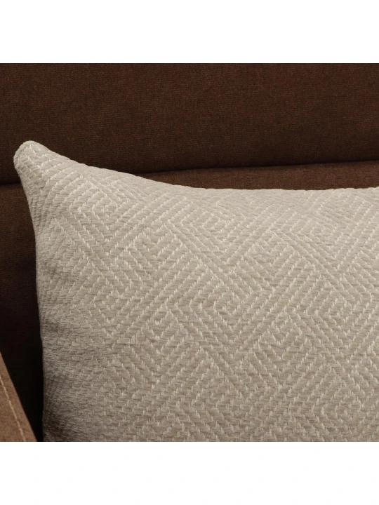 Sofa set HOBEL DALI 3+1+1 DARK BROWN BREEZE 12/CREAM FOREVER 910 (3) 