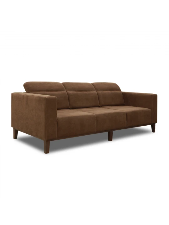 Sofa set HOBEL DALI 3+1+1 DARK BROWN BREEZE 12/CREAM FOREVER 910 (3) 