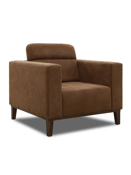 Sofa set HOBEL DALI 3+1+1 DARK BROWN BREEZE 12/CREAM FOREVER 910 (3) 