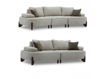 Հավաքածու HOBEL DANIA 3+2 CREAM BONCUK 4/ BROWN BEATTO 1012 (5) 