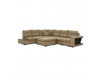 Диван HOBEL CORNER CORONA CREAM PHANTOM 11/LIGHT BROWN BEATTO 1015 L (10) 