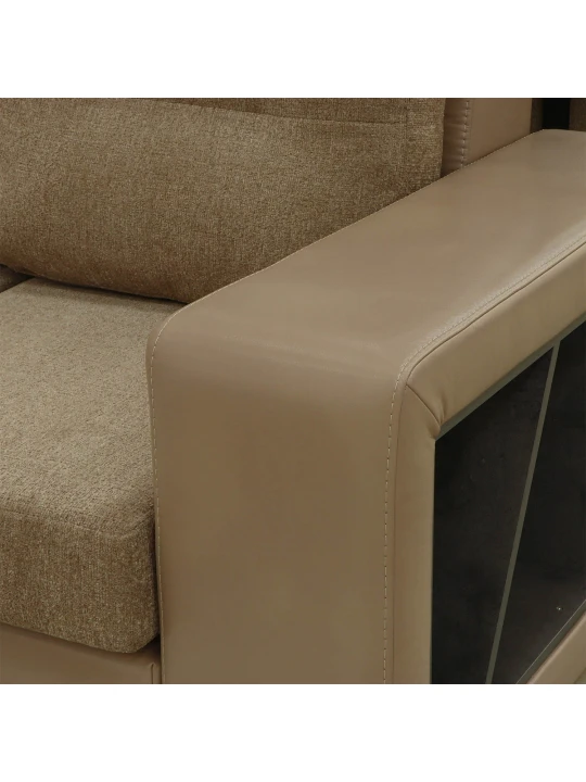 Sofa HOBEL CORNER CORONA CREAM PHANTOM 11/LIGHT BROWN BEATTO 1015 L (10) 