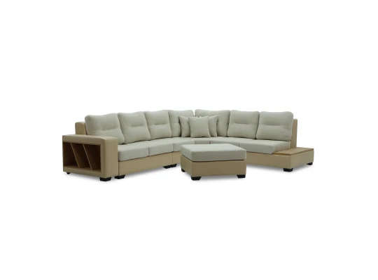 Բազմոց HOBEL CORNER CORONA CREAM PHANTOM 3/ CREAM BEATTO 1065 L (7) 