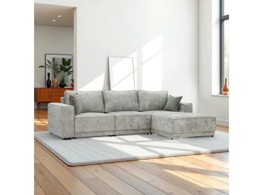 Բազմոց HOBEL CORNER DELUXE LIGHT GREY MONACO 13/ NIAGARA GREY R (7) 
