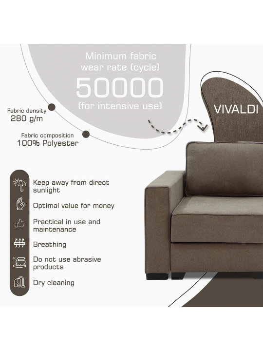 Sofa HOBEL CORNER LIZA PLUS LIGHT BROWN SCANDI 6 L (5) 