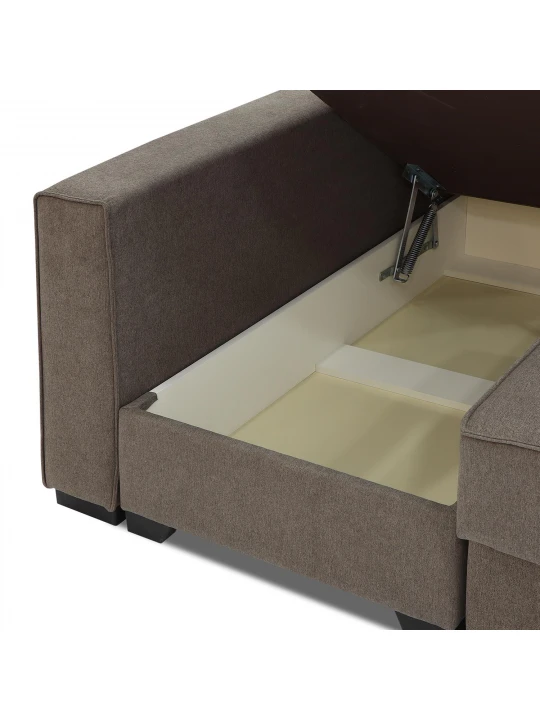 Sofa HOBEL CORNER LIZA PLUS LIGHT BROWN SCANDI 6 L (5) 