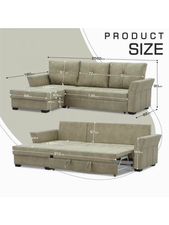 Sofa HOBEL CORNER TEXAS CREAM RONALDO 1803 L (5) 