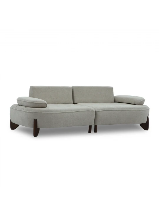 Диван HOBEL DANIA 2 STR CREAM BONCUK 4/ BROWN BEATTO 1012 (2) 