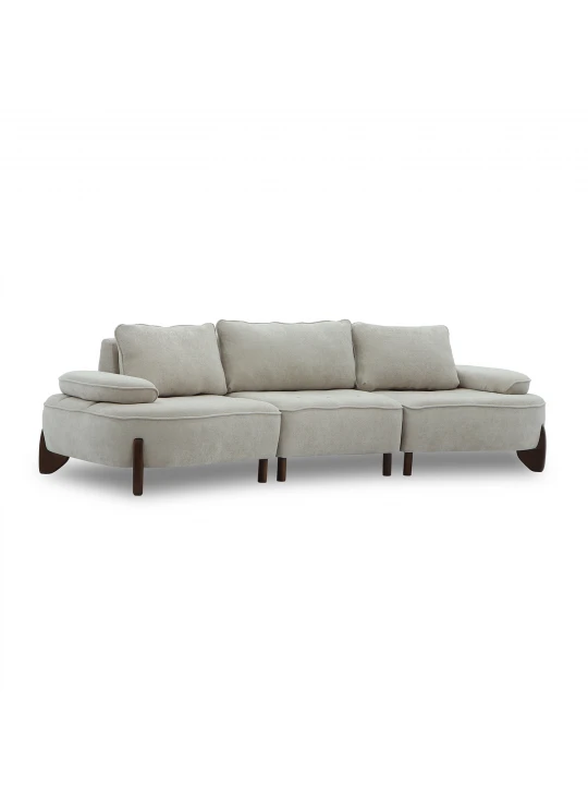 Диван HOBEL DANIA 3 STR CREAM BONCUK 4/ BROWN BEATTO 1012 (3) 