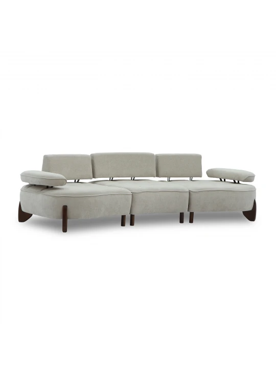 Диван HOBEL DANIA 3 STR CREAM BONCUK 4/ BROWN BEATTO 1012 (3) 
