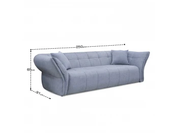 Диван HOBEL MAROCCO LIGHT GREY JAGUAR 4/ GREY FOREVER 900 (1) 
