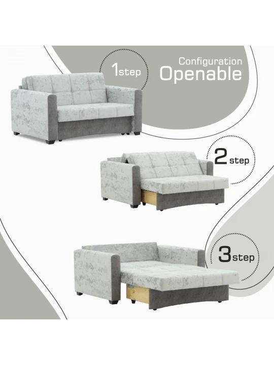 Բազմոց HOBEL SKY LIGHT GREY MONACO 13/ JARICA 101 (1) 