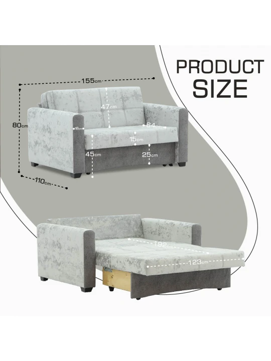 Բազմոց HOBEL SKY LIGHT GREY MONACO 13/ JARICA 101 (1) 