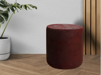 Stool & pouf VEGA CIRCLE LEATHER. R40 COMBY (1) 