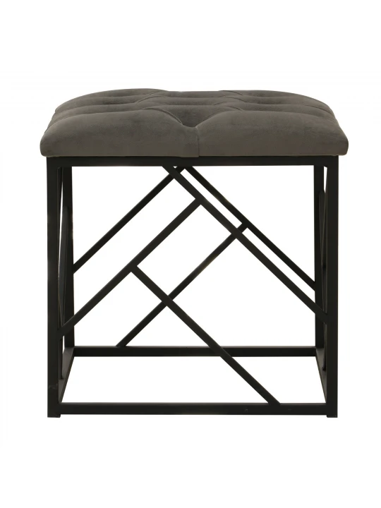 Табурет и пуф HOBEL TWIST METAL BLACK /38X38X35 FACE 11 (1) 