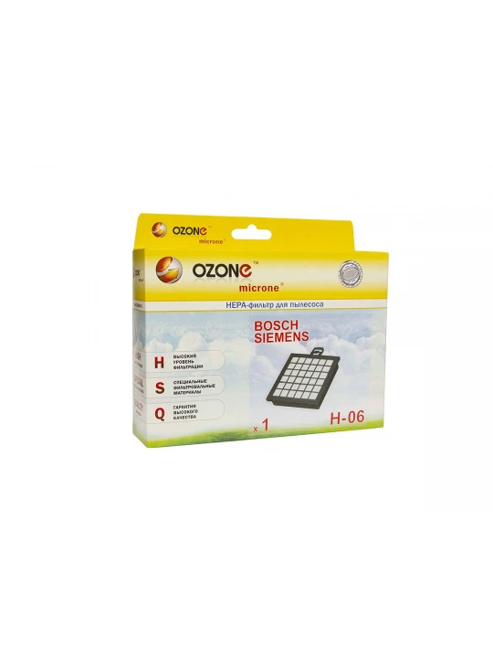 Фильтры для пылесосов OZONE H-06 HEPA 