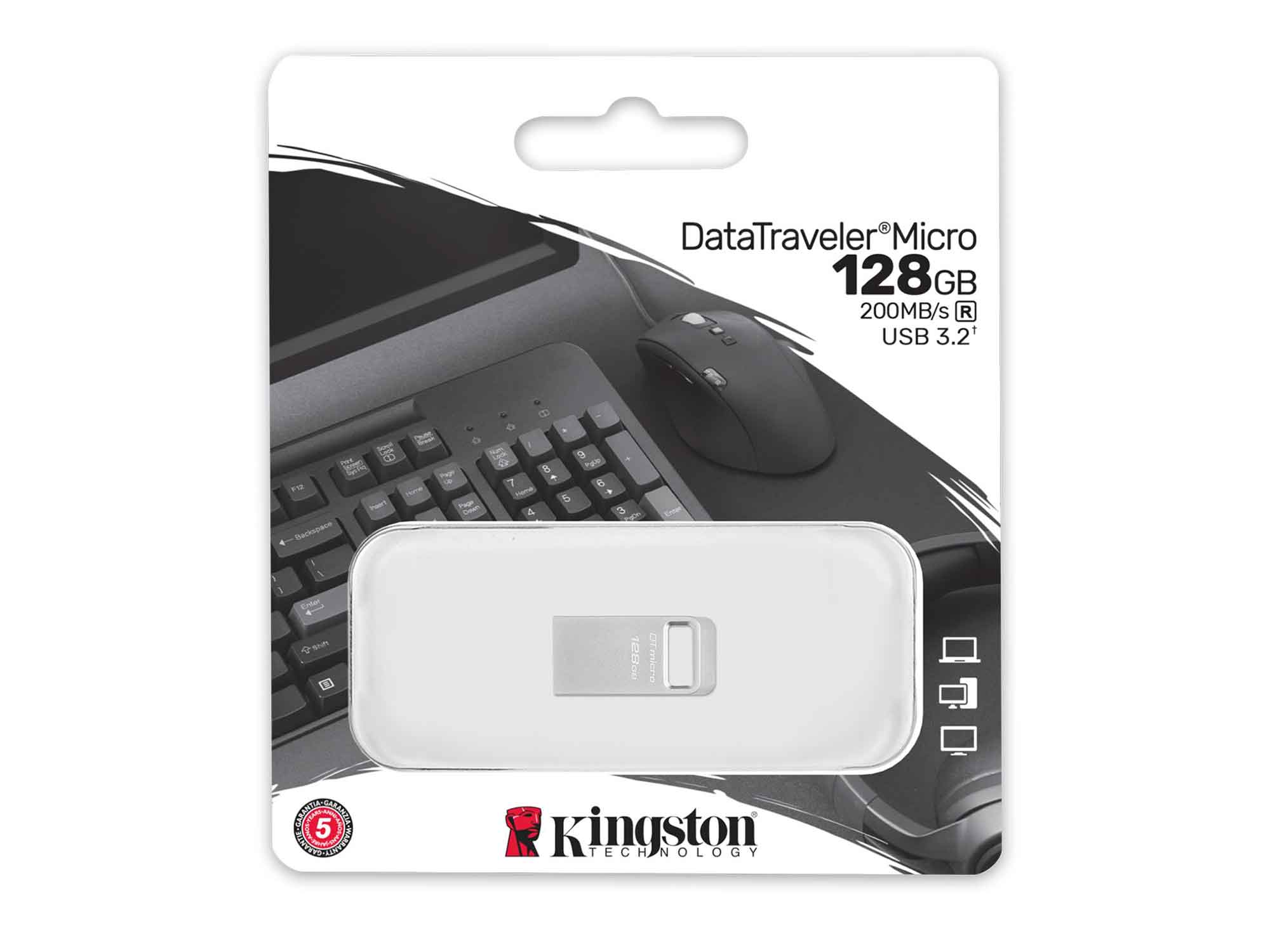 ფლეშ-დრაივერი KINGSTON DTMC3G2/128GB