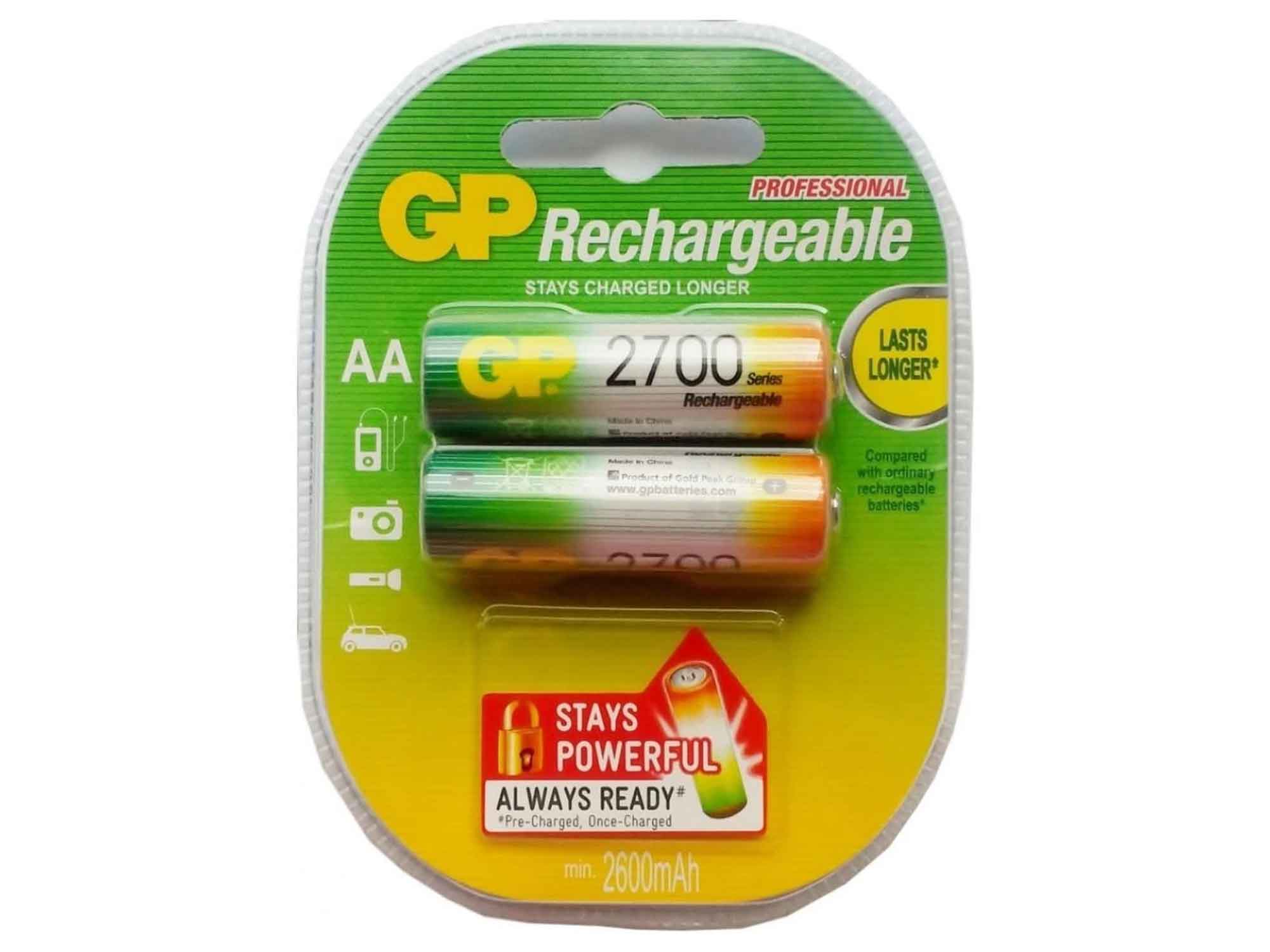 charger GP AA 2700MAH (270AAHC-2PL2)
