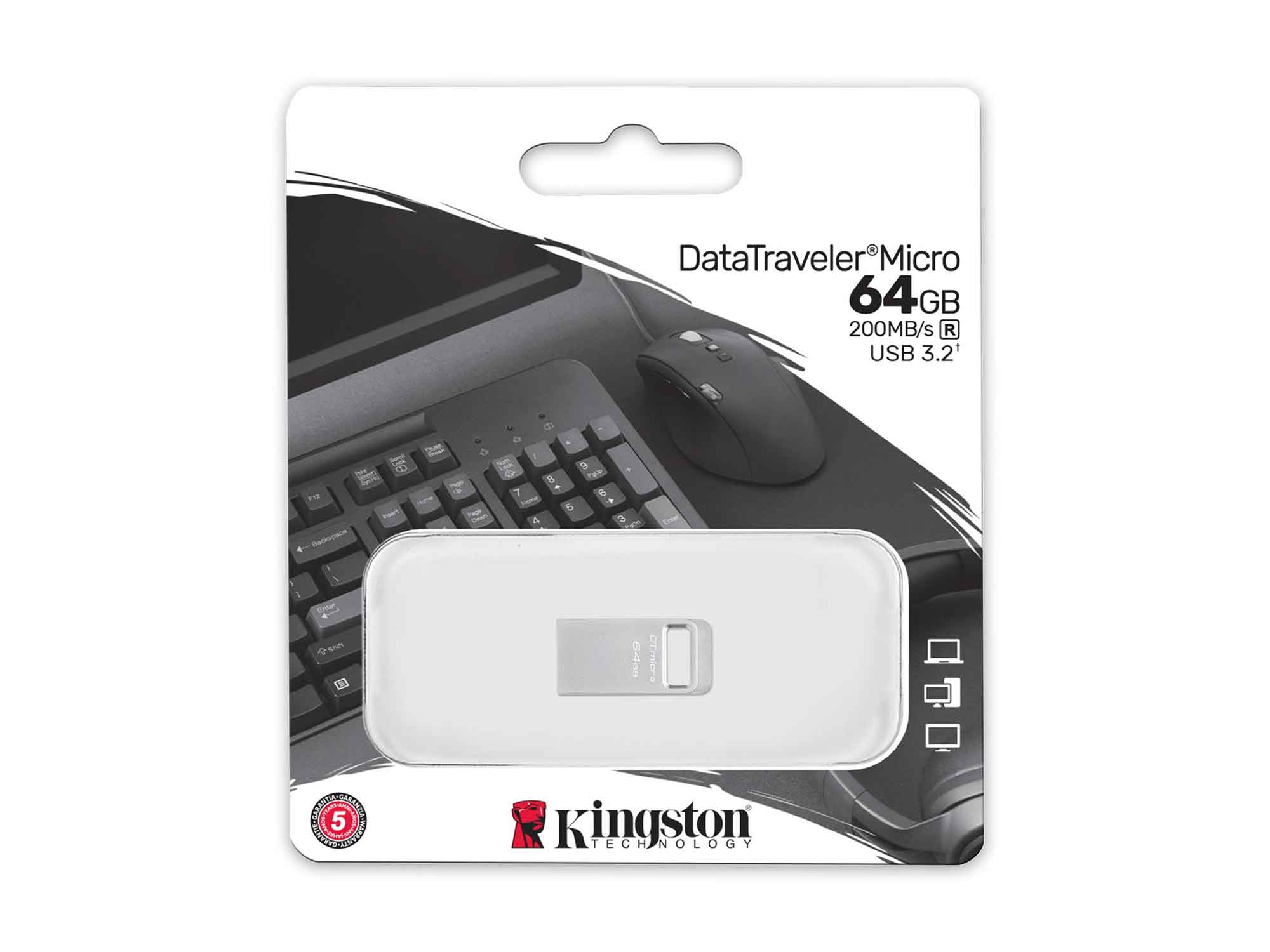 ფლეშ-დრაივერი KINGSTON DTMC3G2/64GB